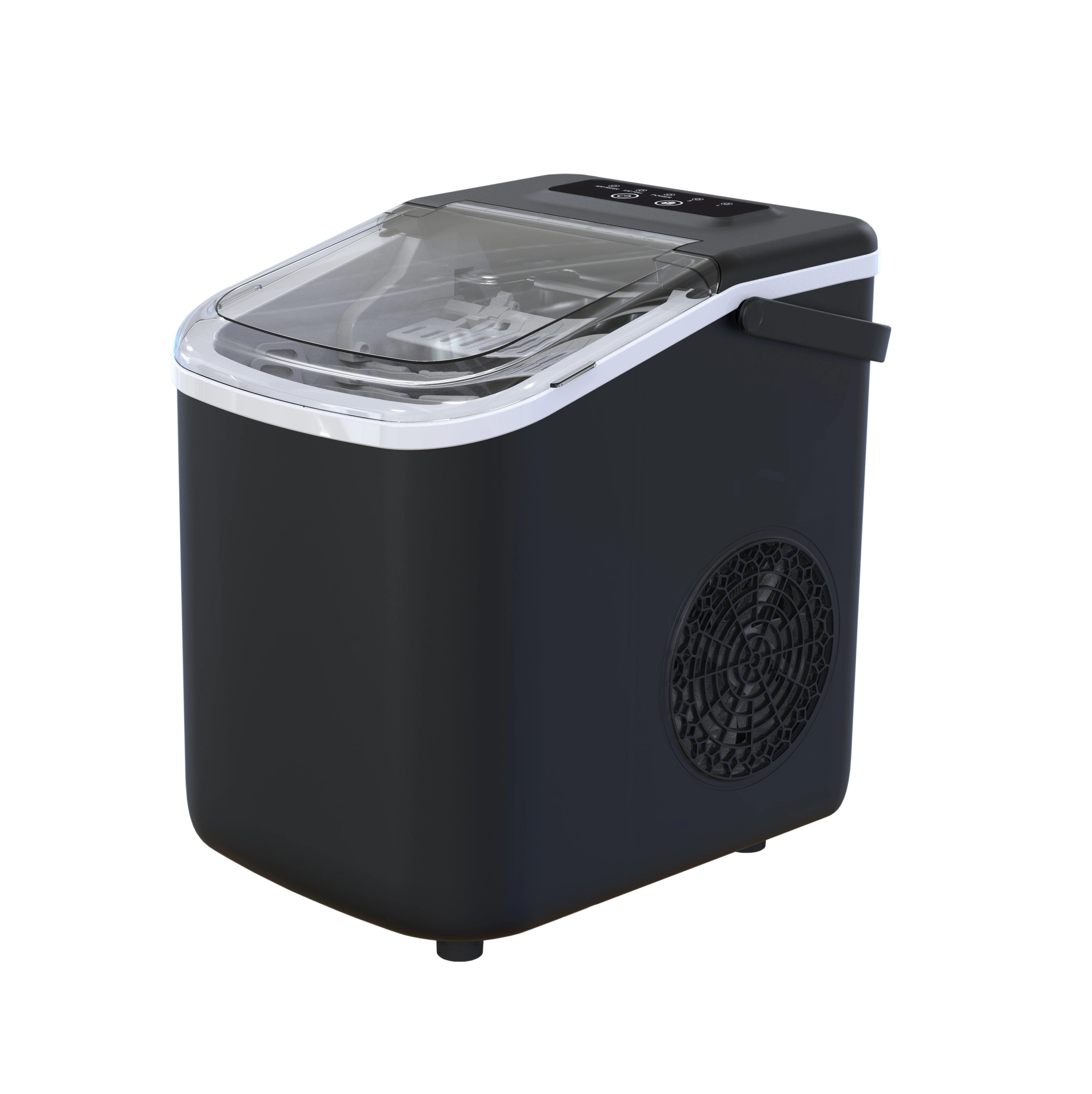 Gasny Factory Price Electric Stainless Steel Portable Ice Maker Machine With Ice Scoop First Ice In 8 Minutes 26 Pounds