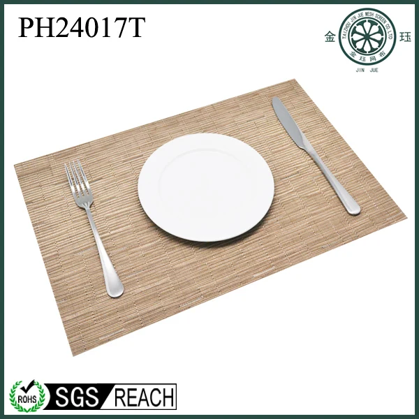 PVC woven vinyl placemat recycled pvc placemat christmas paper placemats