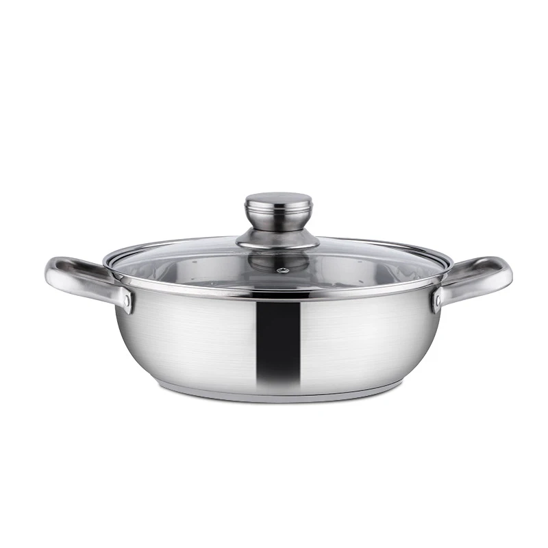 Многофункциональная кухонная посуда из нержавеющей стали для приготовления пищи, супа из нержавеющей стали с крышкой для горячего горшка