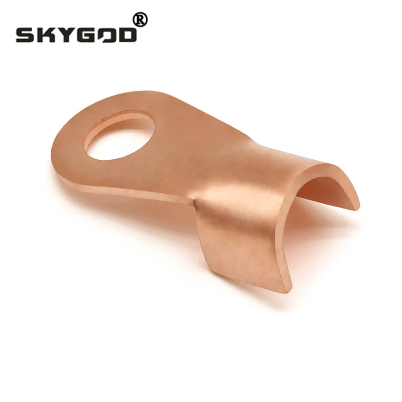 OT Type 3A-1000A Wire Terminal Red Copper Bare Nose Lugs Crimp Open Mouth Cable End Connector Splice