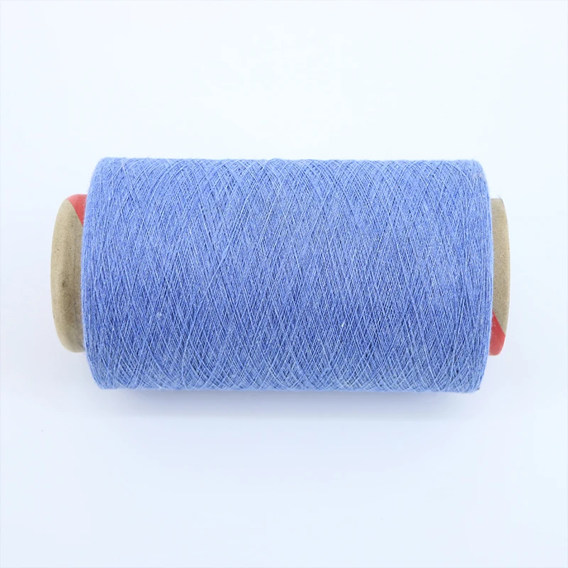 Durable Soft Weaving Knitting Yarn Recycled Cotton Polyester Blended Yarn Open End Carded Yarn