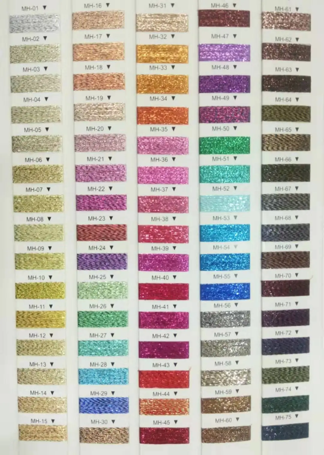 Hot-selling color metallic yarn lurex embroidery thread for knitting and weaving M/MH/MX Type