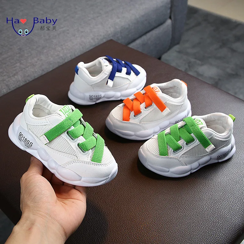 Hao Baby Spring And Autumn New Children Sports Korean Leather School Shoes For Girls Leather Girls Shoes Sneakers