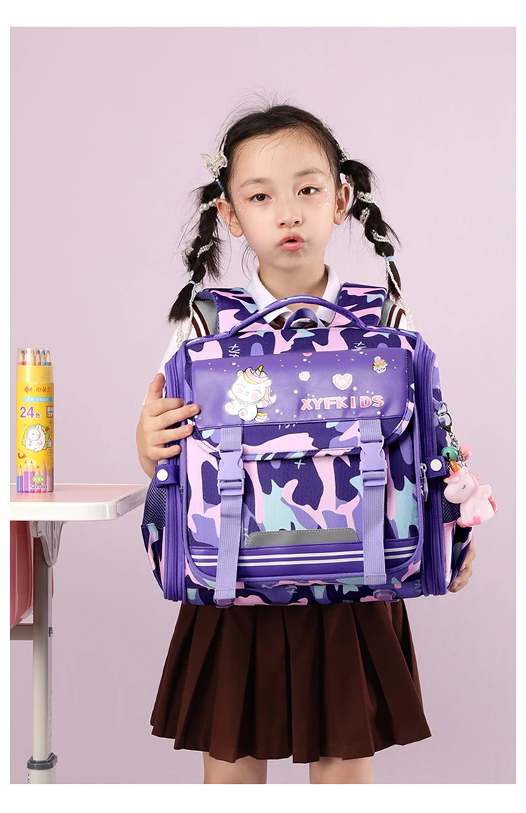 Hot Sell Durable Child Primary Waterproof School Backpacks Oxford Kids Bags