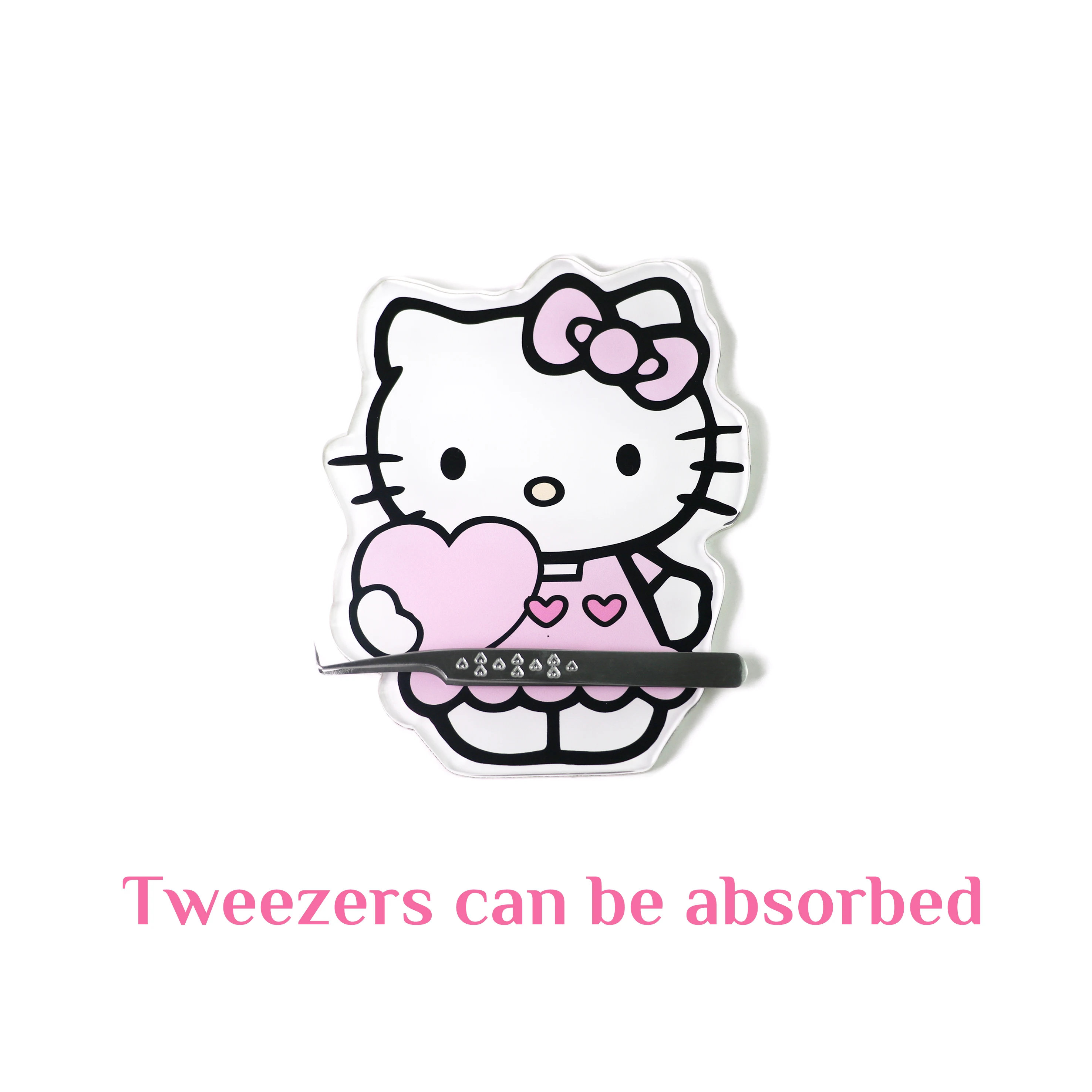 Оптовая продажа акриловая плитка для наращивания ресниц Hello Kitty поддон магнитный дизайн держатель накладных