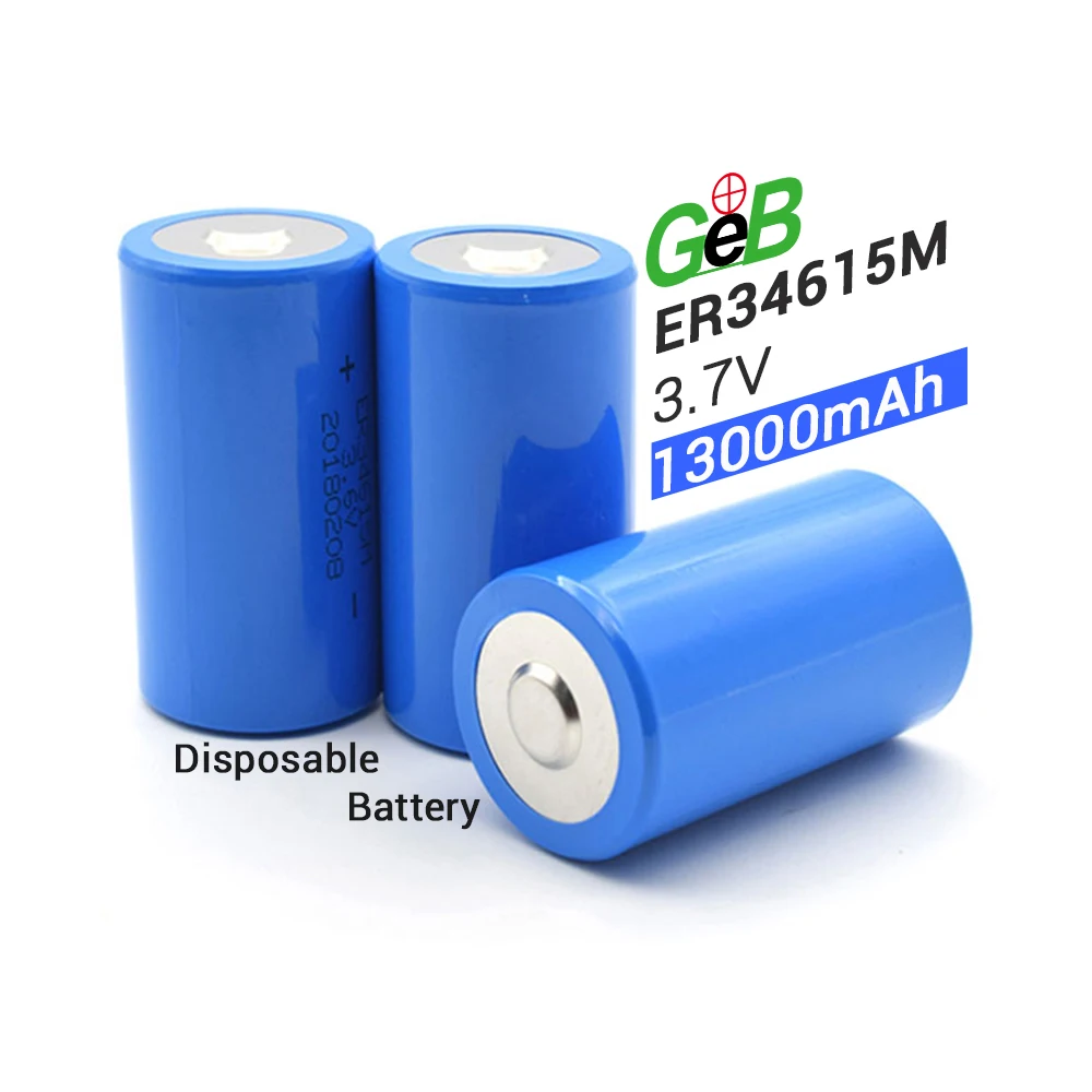 3 6 V 13000mAh литиевая батарея Er34615M Lisocl2 одноразовая для газового счетчика тепла