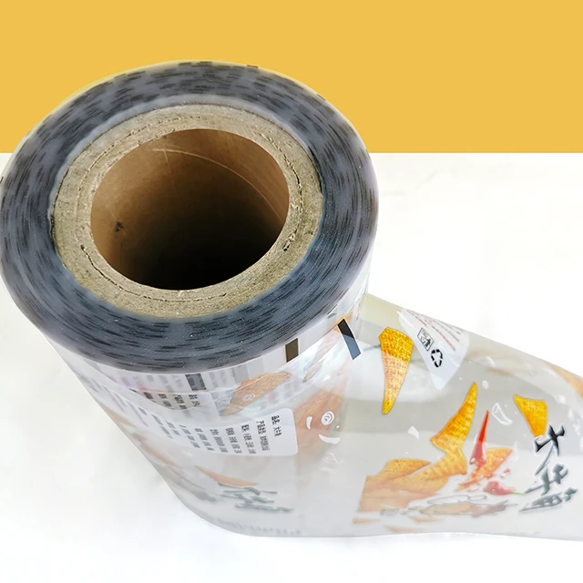 PET Gravure Printing Customized Print Plastic Roll Stretch Film Lamination Film for Food Packaging Snack