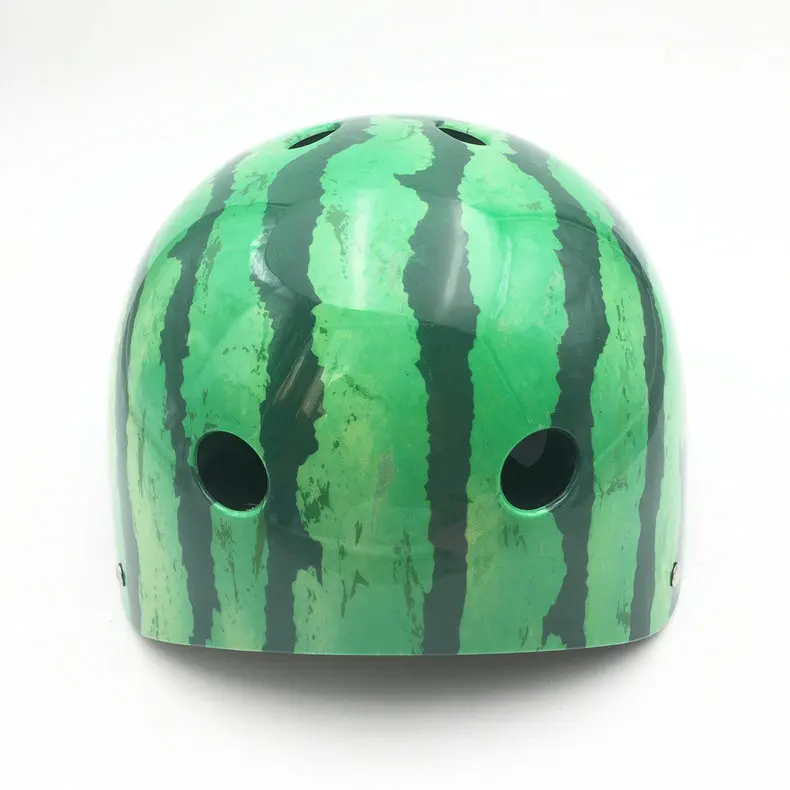 Factory wholesale cartoon watermelon helmet children roller skating helmet sports riding protective gear customization