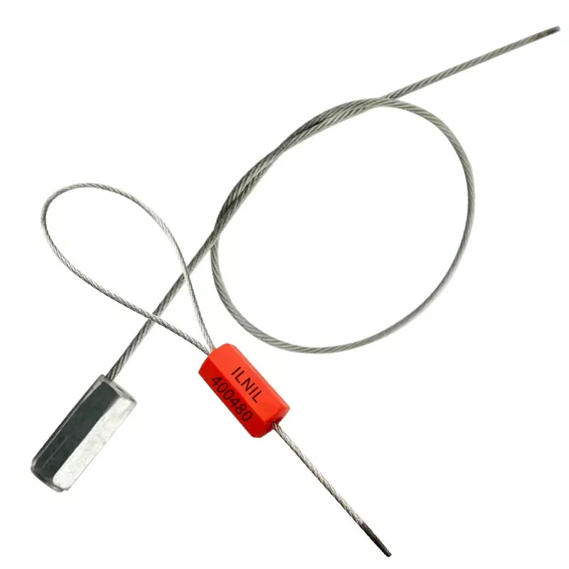 1.8 mm Cable diameter adjustable metal cable seal with number and logo