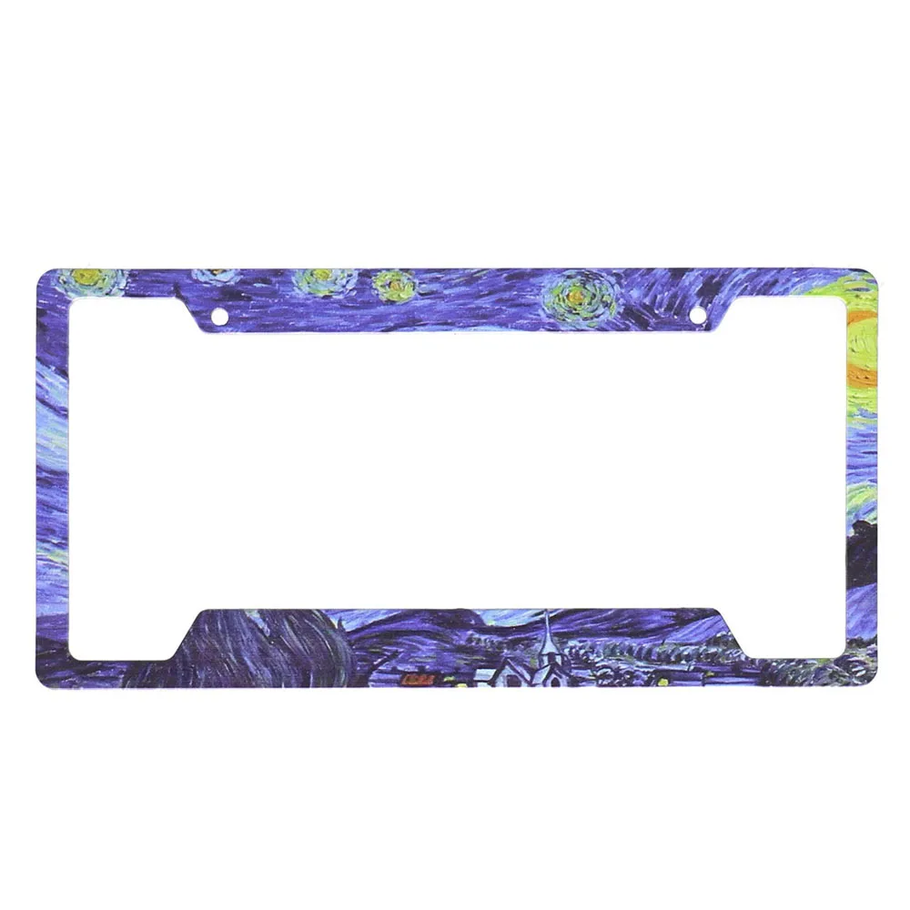 Custom plastic license plate frame USA universal license plate cover