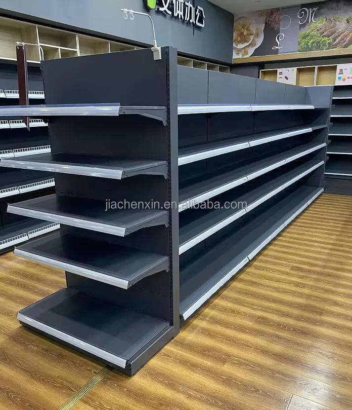 gondola  shelving supermarket shelves metal equipment for grocery store with price tag label holder display racks  rack