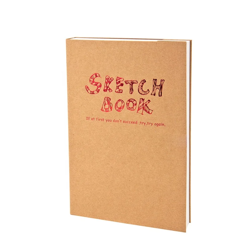 a4/a5 Sketchbook watercolor hardcover Art sketchbook Drawing Kraft Paper cover notebook100GSM Paper/120 Sheets