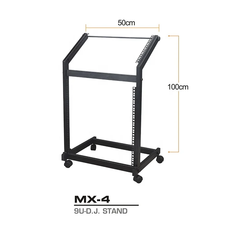 Kool Sound 9U DJ Mixer Stand Rack Mount Stage Cart