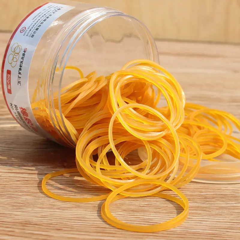 Hot Selling Colored Natural Rubber Bands Fancy Strong Elastic Rubberbands for Packing School Home Office Supplies