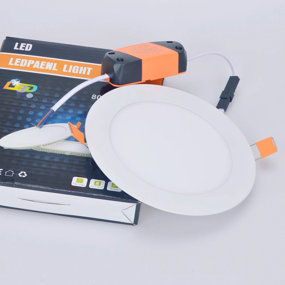 2024 new products panel de luz led downlight 3W 6w 9W 12w 18w 24w  ultra-thin dimmable panel lamp led ceiling panel light