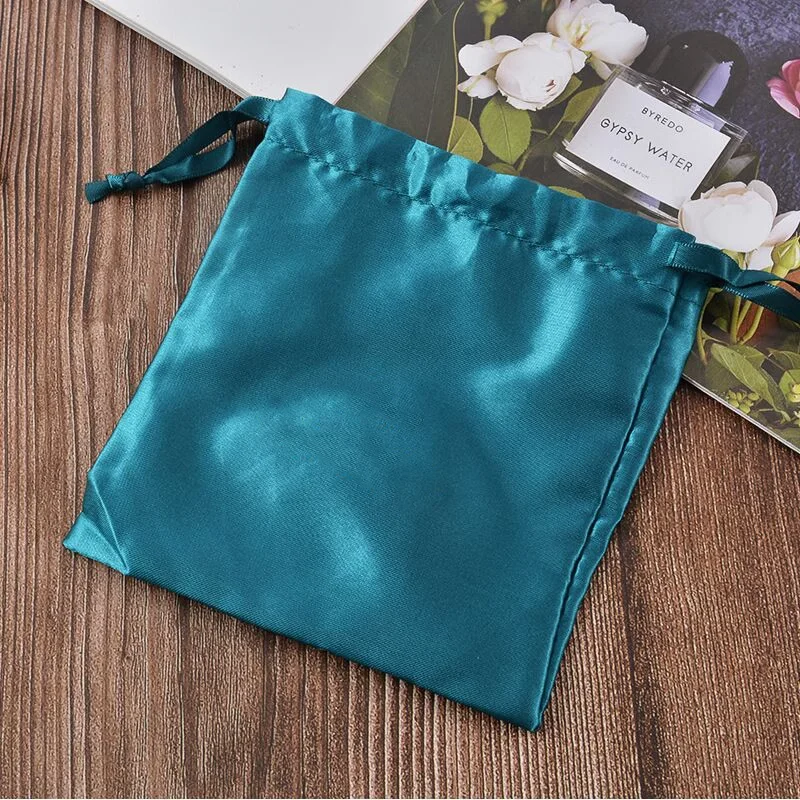 Silk satin high-end bundle pocket satin drawstring bag dust-proof storage bag high-end customized gift bag clothes shoes