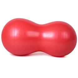 Eco Friendly Exercise PVC Massage Anti Burst Custom Printed Gym Peanut Yoga Ball with Pump