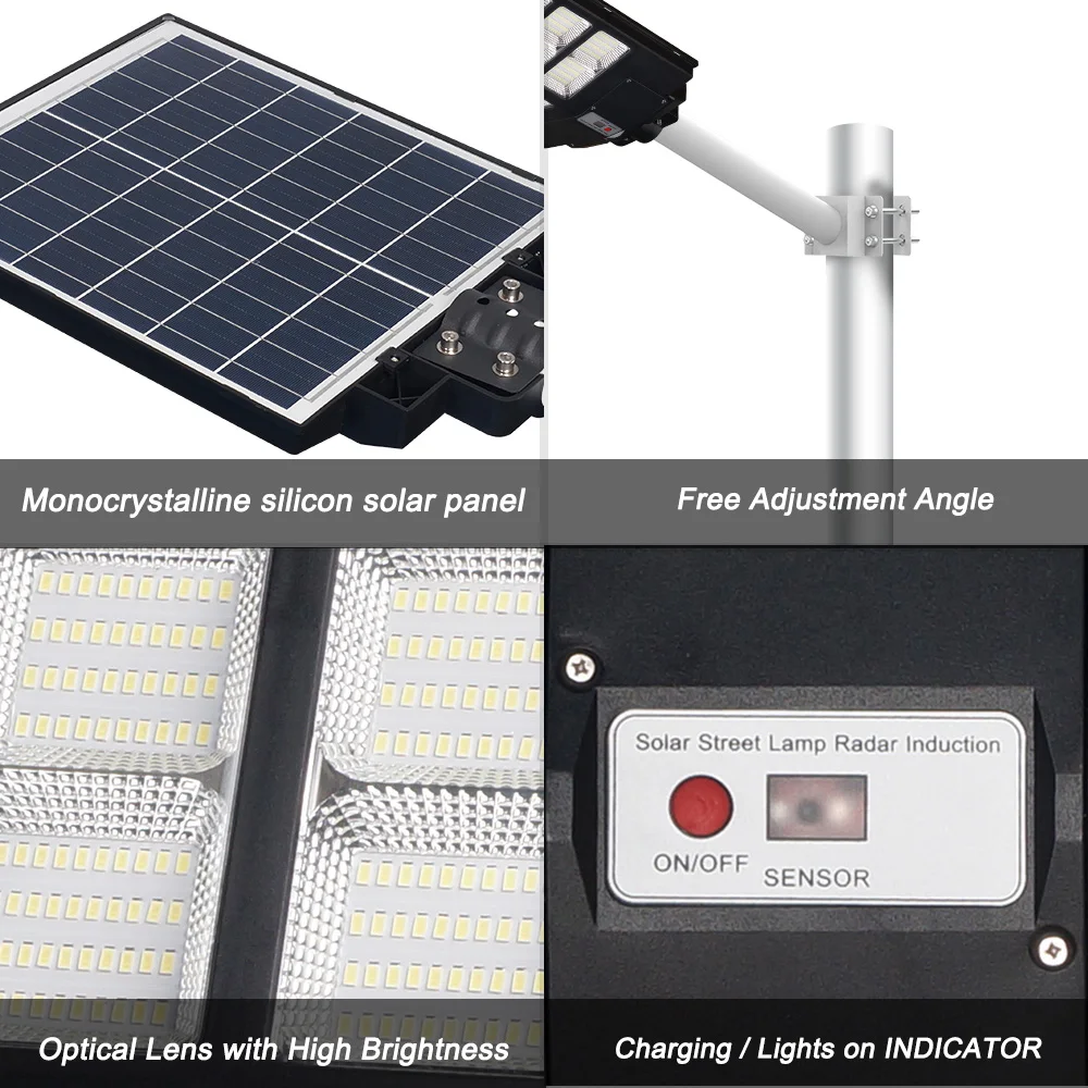 Gebosun Solar Panel High Power 20w 100w 200w300w Outdoor Led All In One Solar Street Light