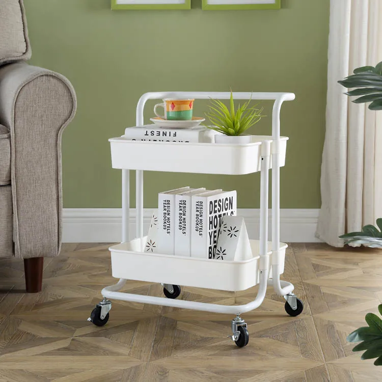 
multi-layer bedroom Kitchen cart racks removable vegetable rack with wheel storage rack beauty salon trolley 
