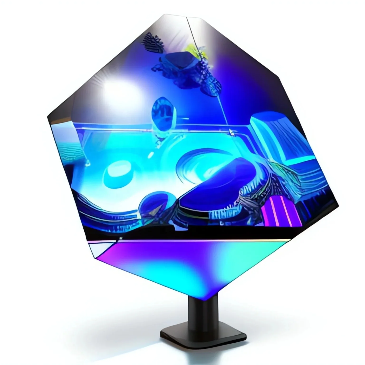 Wifi 4G Restaurant Pub 5 Faces Magic Cube Display  Smart Phone Control LED Screen Cube Fast Pattern Change