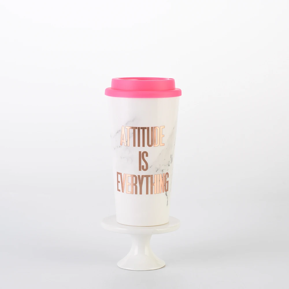 Популярный дизайн оптовая продажа без добавления бисфенола А с двойными стенками pp пластиковая изоляционная кружка для кофе