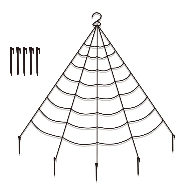 Halloween Decorations  party trick toys huge outdoor spider web with scary hairy spider for yard porch lawn house party decors