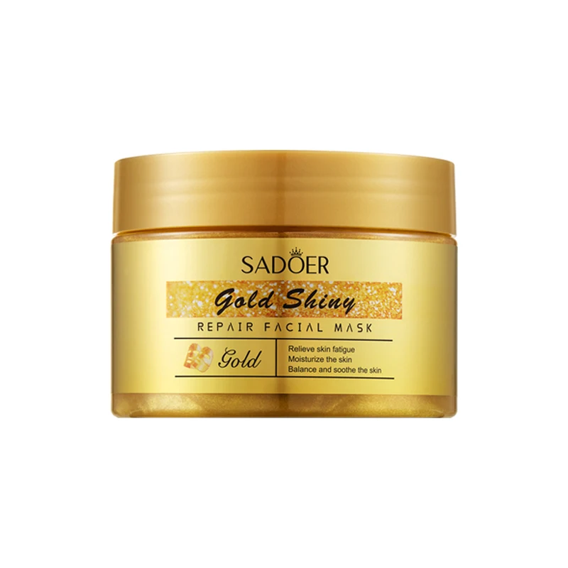 SADOER Wholesale Refreshness Oil Control Deeply Moisturizing Skin Care Soothing Gold Repair Facial Mask gel