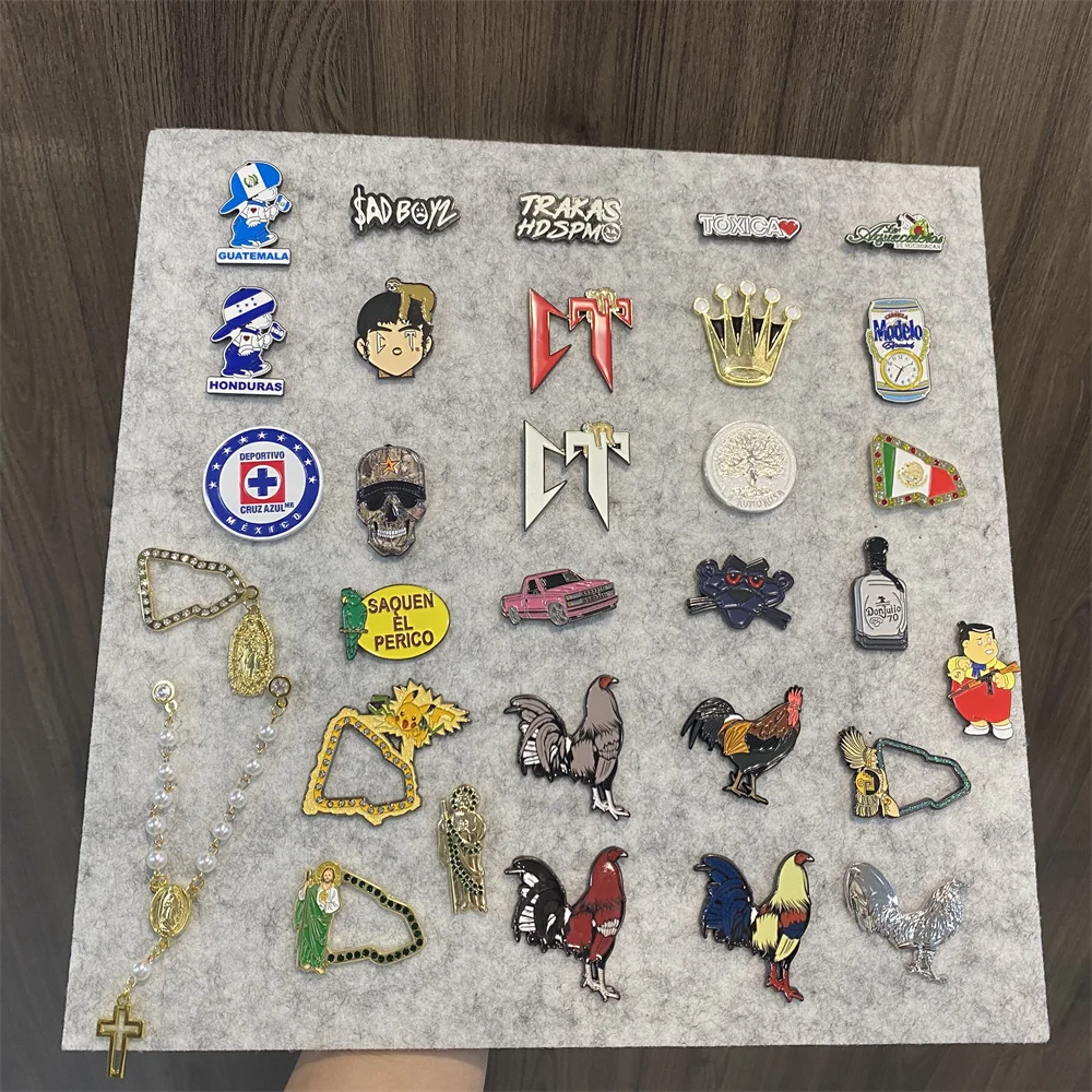 Custom Various Metal Lapel Pins Badge High Quality Hard Soft Enamel Pins Cartoon Popular Baseball Cap Hat Pins