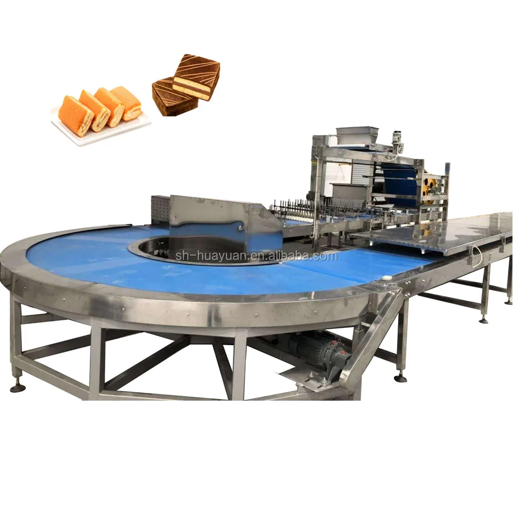 HY-800 500kgh   Fully Automatic Sponge Cake/Swiss Roll & Layer Cake Company