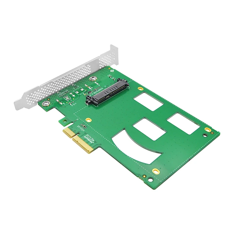 Four-Lane PCIe NVMe SSD Adapter Card with U.2  SFF-8639 Interface