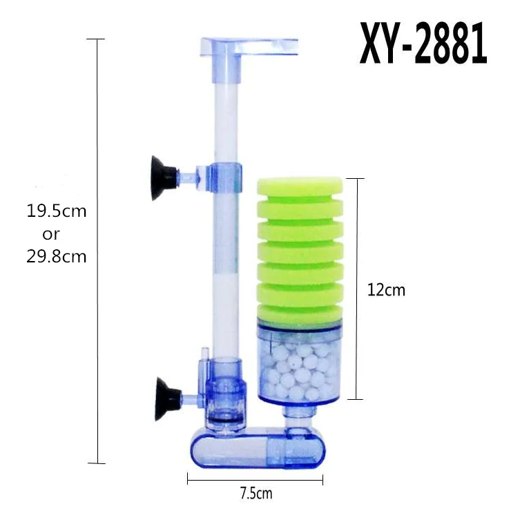 Xinyou Water Fairy Fish Tank Mini Toilet Absorber Small Filter Anti-gas Lift Pneumatic Oxygenation Sponge Filter For Aquarium