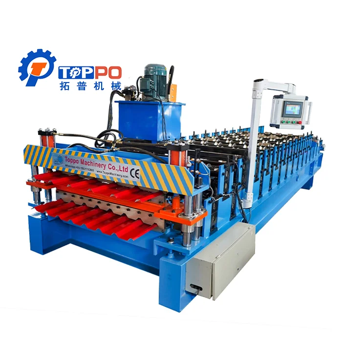 Manufacturer For Sale Roll Forming Machine Supplier For Manufacturing Trapezoidal Roof Slab Steps And Glazed Tiles