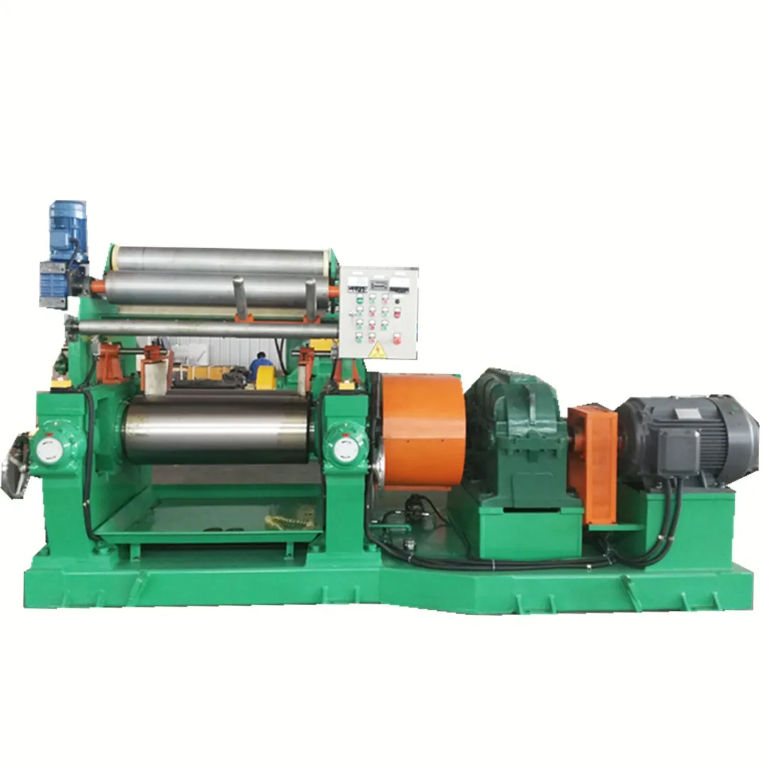 Two Roll Type Rubber Mixing Mill with Stock Blender