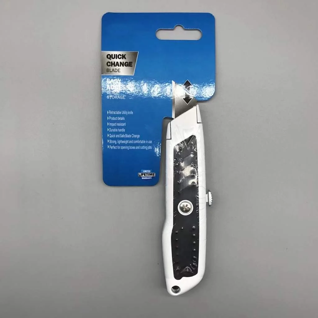 Aluminum Alloy Utility Knife Trapezoidal Utility Knife Auto Lock Large  Knife