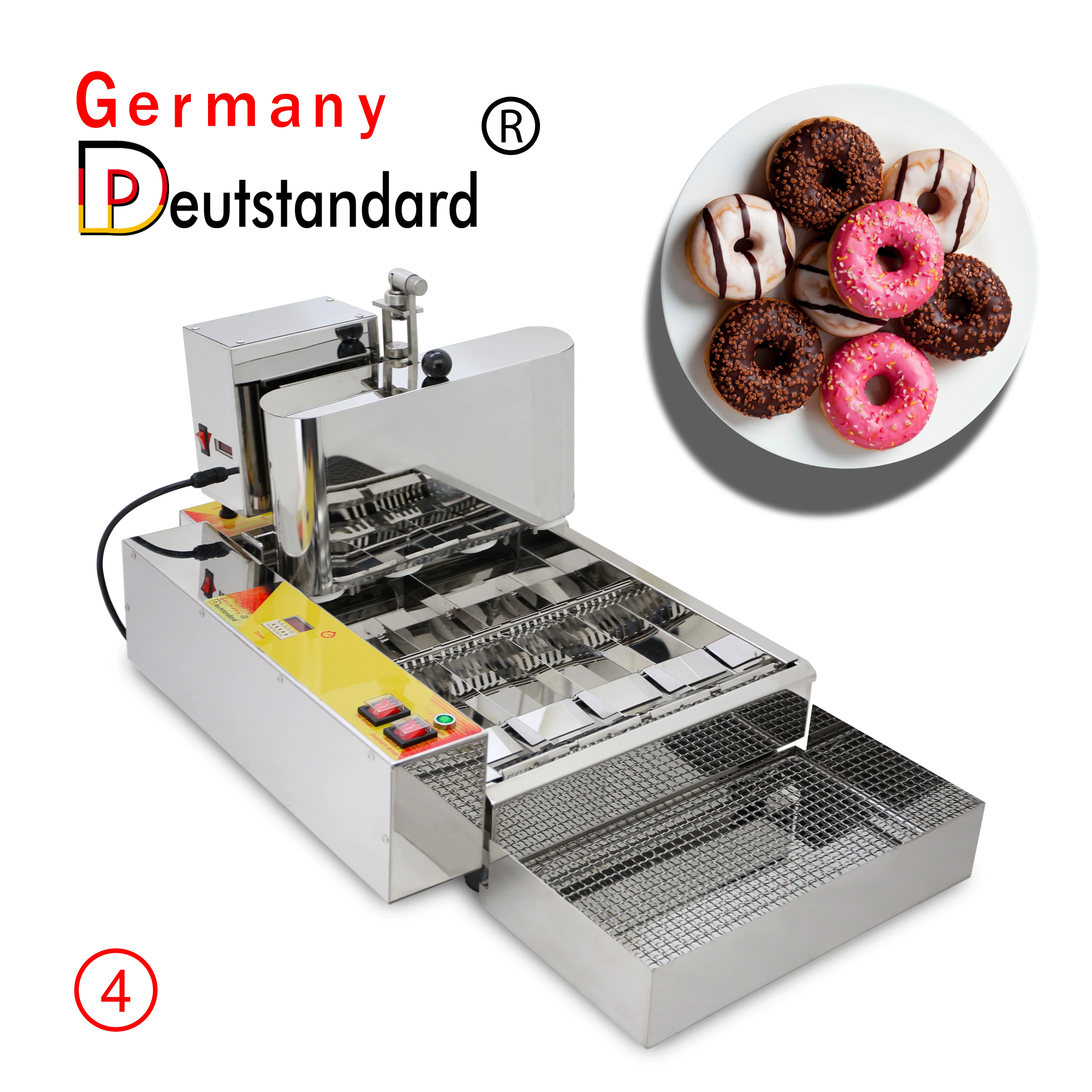 4 rows commercial  donut maker automatic fryer donut machine with CE