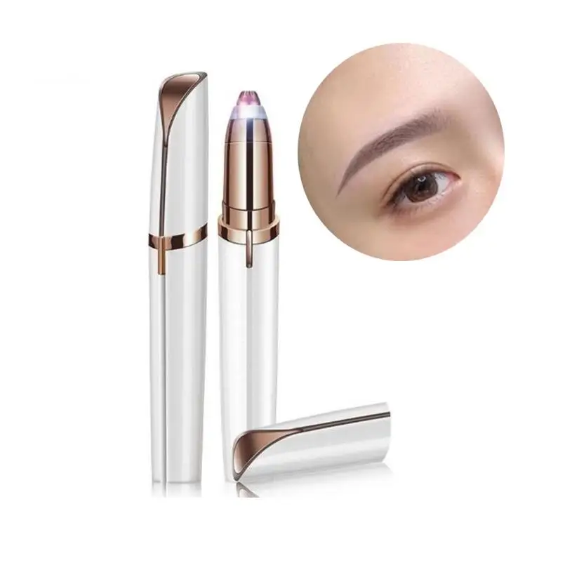 Automatic Mini Custom Logo Eye Brow Hair Remover Razor Eyebrow Underarms Bikini Painless Electric Hair Trimmer