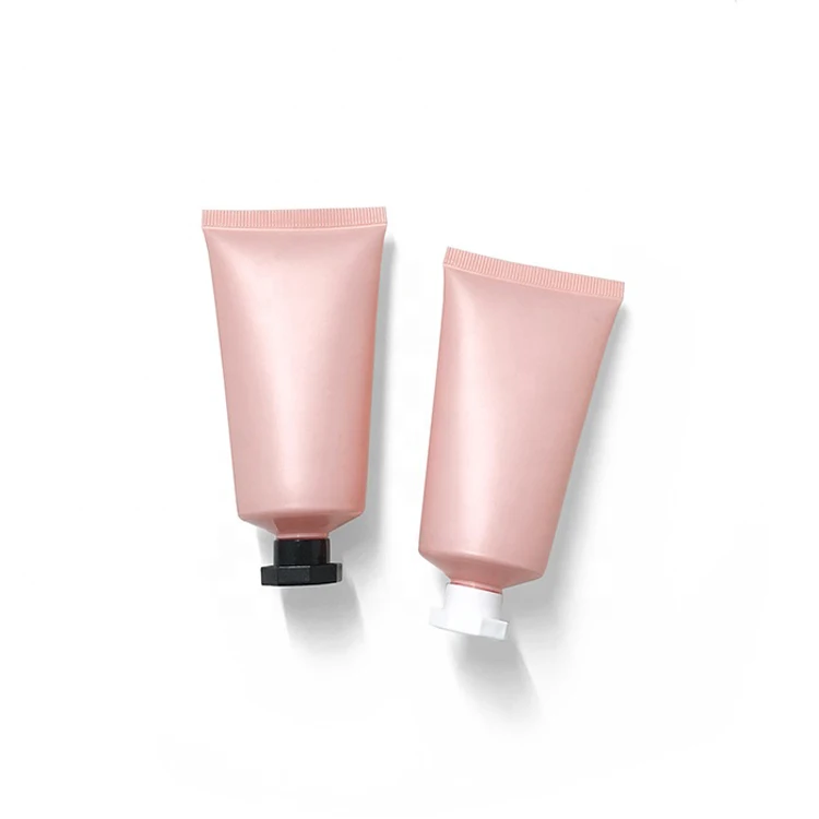 50ml matte pink packing Plastic hand Cream tube 50g frosted Makeup skin Body Lotion Facial Cleansing Cosmetic squeeze Tube
