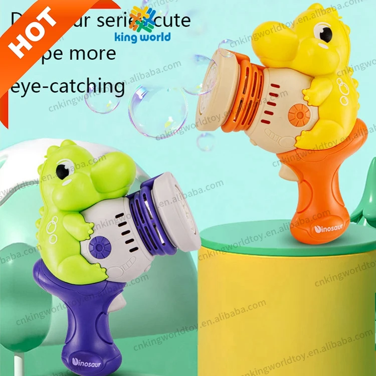 Automatic 10-hole Dinosaur Bubble Gun Toy Kids Garden Soap Water Toys Summer Leak-proof Dino Bubble Machine Toys