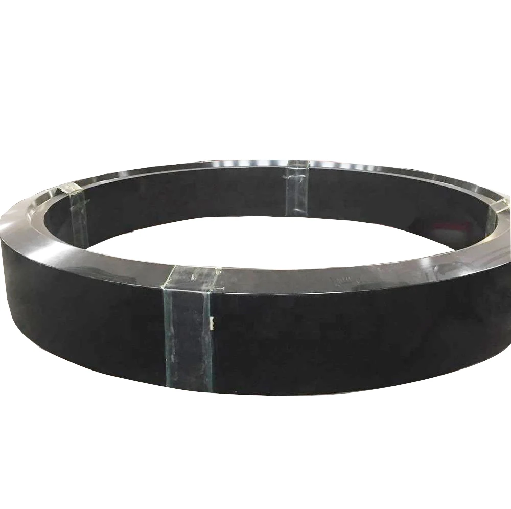 Customized large size casting steel rolling ring tyre/CNC lathe machining ball mill rolling tyre