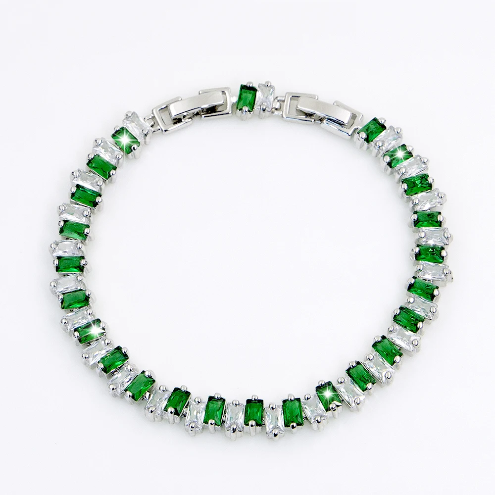 Best Selling No Fade Fashionable Wholesale Newest Changeable Colors Women Unisex India Dubai Crystal Zircon Bracelet Jewelry