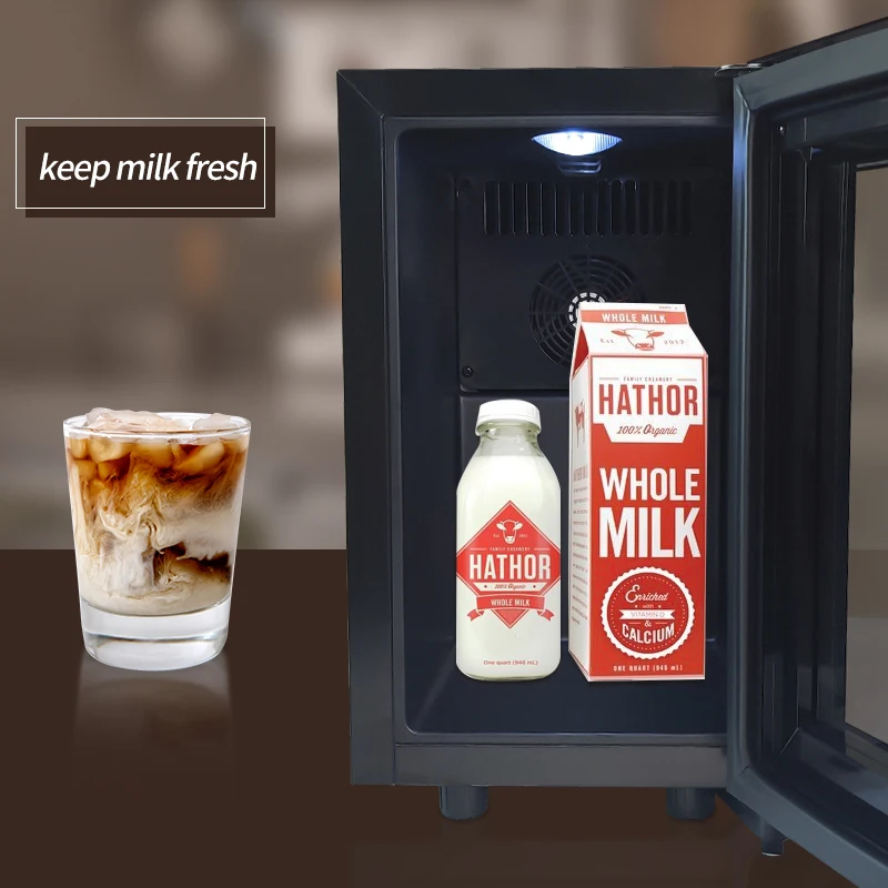 Vanace refrigerators small dairy storage fresh cooler milk fridge for auto coffee machine