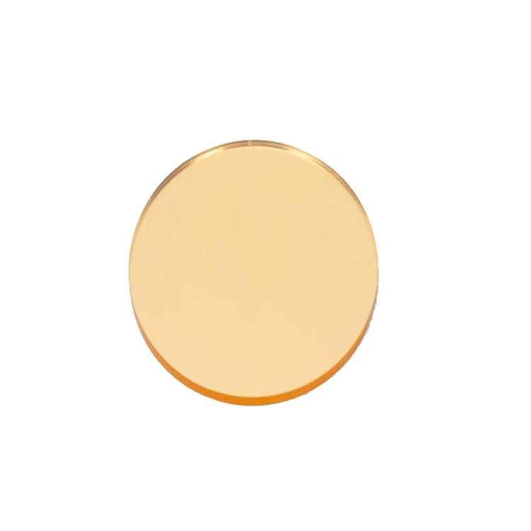 High quality custom acrylic sheet 2mm round golden acrylic mirror sheet