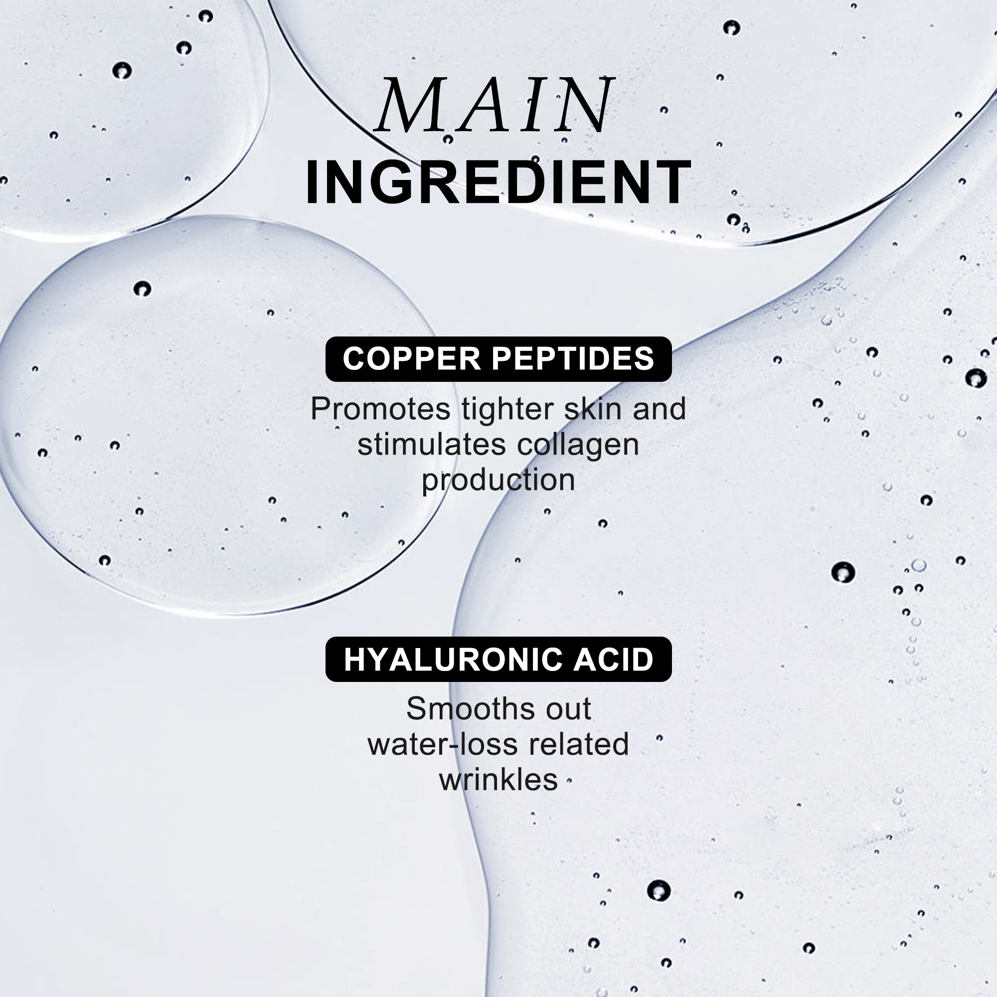 Private Brand Custom Blue Copper Peptide Anti-wrinkle Hydrating Moisturizing Skin Growth Factor Face Serum face Serum