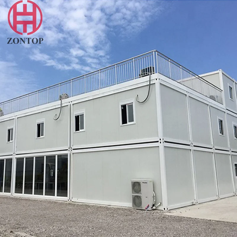Zontop customized modern  living luxury ready made bedroom modular home 40Ft prefabricated container house