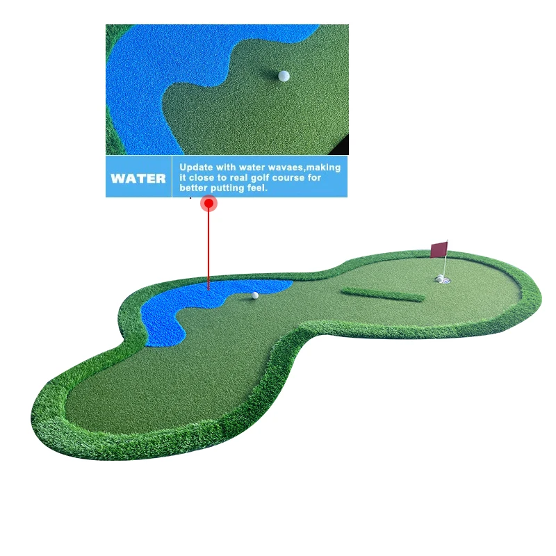 SER Manufacturer Wholesale Custom Mini Golf Course 1x3m Premium Artificial Grass High Elastic Base Golf Putting Green