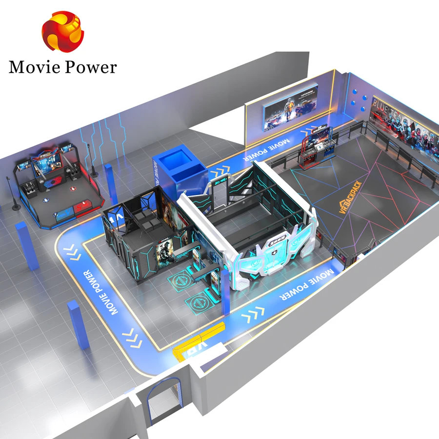 Indoor Entertainment Arcade game shooting Vr Station KAT Multiplayer 4 playersIndoor Infinity War Shooting Games