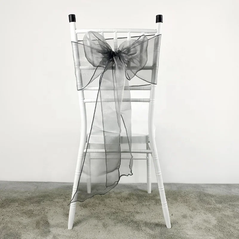 
Best Selling Chiffon Chair Sash Wedding Party Chair Sash Monos Para Sillas 