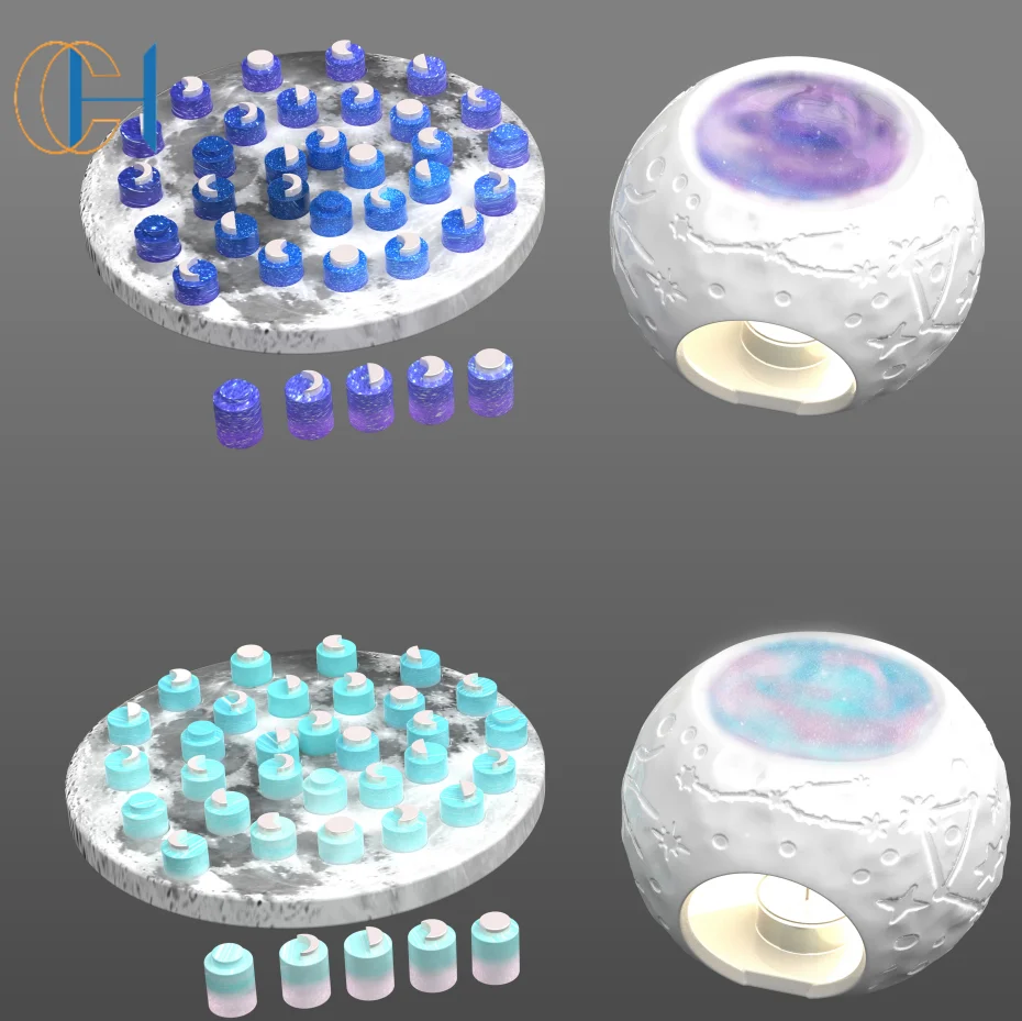 Wholesale Customized unique modeling Nature Soy Wax Melt for Home Decor Colors Scented Cube Wax Melts Candle