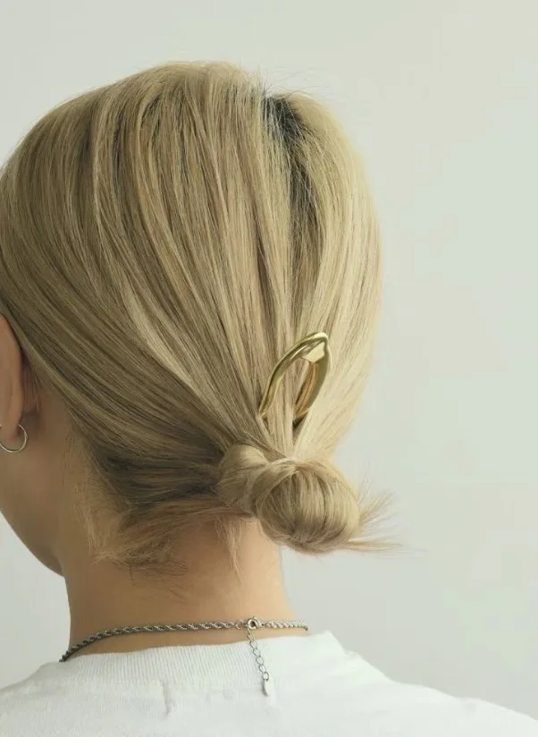 Wholesale Hairpins Simple Elegant Metal Silver Gold U Shape Hair Fork for European Women Fashion Hair Accessories