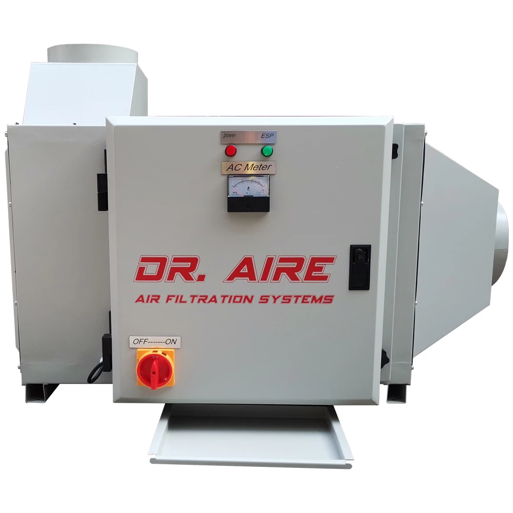 DR. AIRE Over 98% Removal Efficiency Oil Mist Collector Long Lifespan Industrial Air Cleaning System 1500CMH Oil Mist ESP Filter